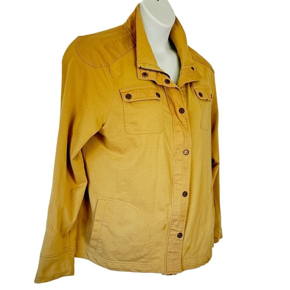 Lauren Ralph Lauren Field Jacket Safari Zipper Snap Closure Khaki Tan Women's XL